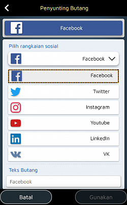 Tambahkan butang khas untuk menghasut pembaca anda untuk mengunjungi laman sosial anda.